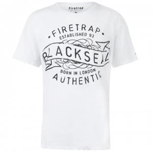 Image of Firetrap Blackseal XL Cypher T Shirt - White