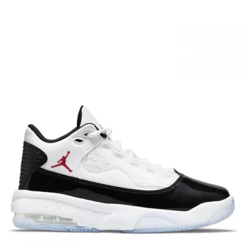 Image of Air Jordan Max Aura 2 Junior Trainers - White/Red/Black