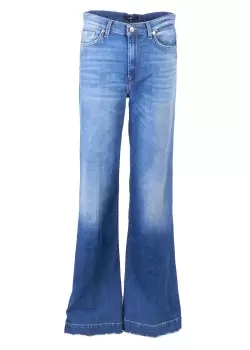 Image of 7 For All Mankind Womens Modern Dojo Jeans In Mid Blue