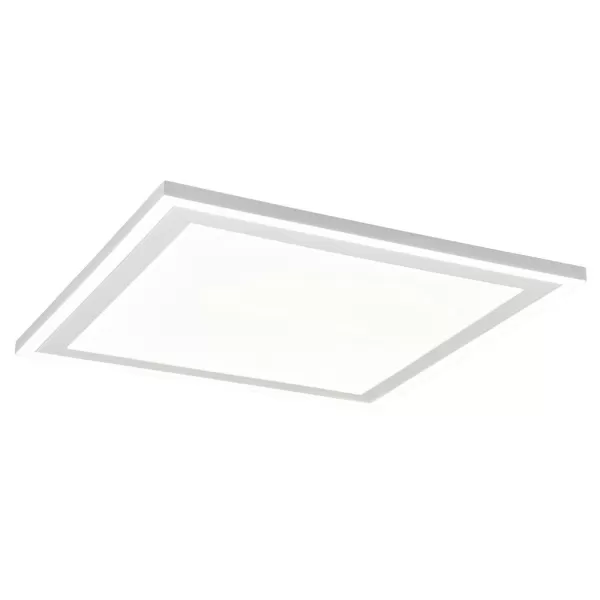 Image of Carus Modern 43cm Square LED Semi Flush Light White Matt 4000K