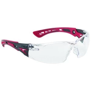 Image of Bolle Rush RUSHPPSI Safety Glasses Clear with Platinum Coating