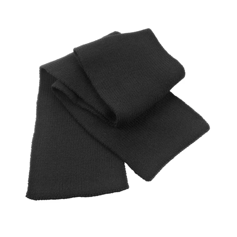 Image of Result Womens Classic Knitted Heavy Scarf in Black Female One Size