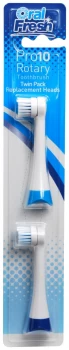 Image of Oral Fresh Pro 10 Pro 20 Replacement Heads Twin Pack