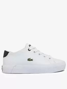 Image of Lacoste Gripshot 0121 1 Trainers - White, Size 4 Younger