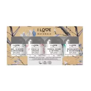 Image of I Love Cosmetics Naturals Shower Collection 4 x 125 ml