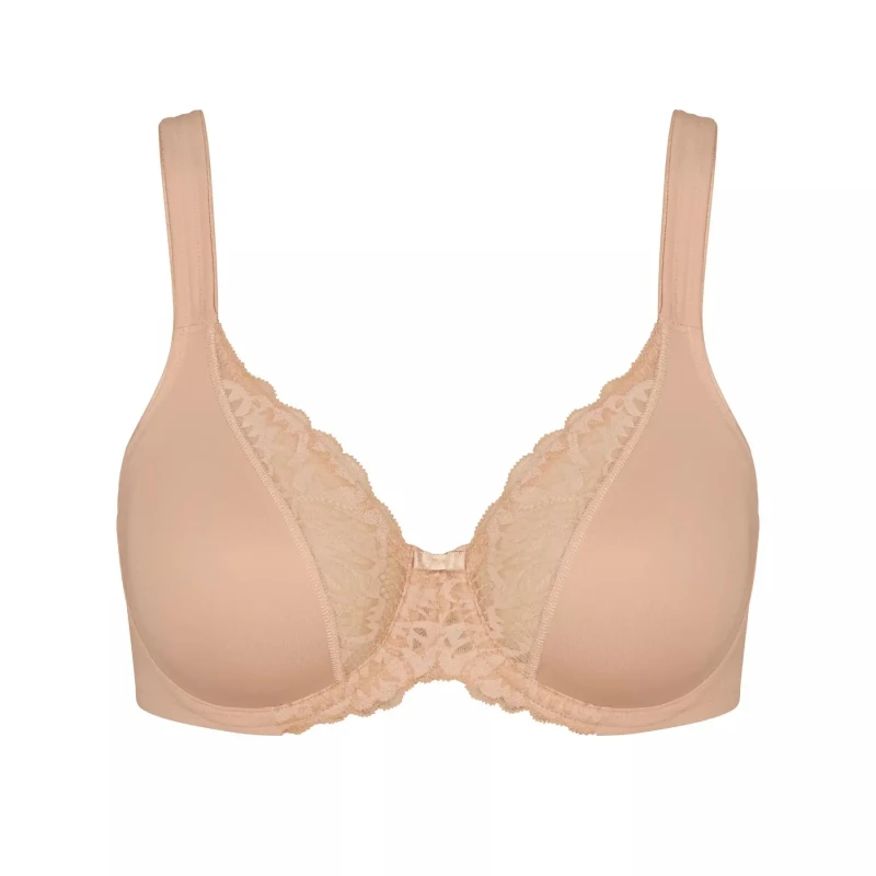 Image of Triumph Modern Lace + Cotton Full Cup Bra beige Women 36B;38B;34C;36C;38C;34D;36D;38D;40D;34DD;36DD;38DD;40C;40DD
