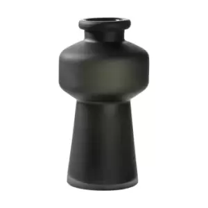 Image of Crossland Grove Toretta Vase Frosted Black Large 140X140X265Mm Black