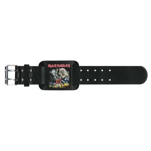 Image of Iron Maiden - Number of the Beast Leather Wrist Strap
