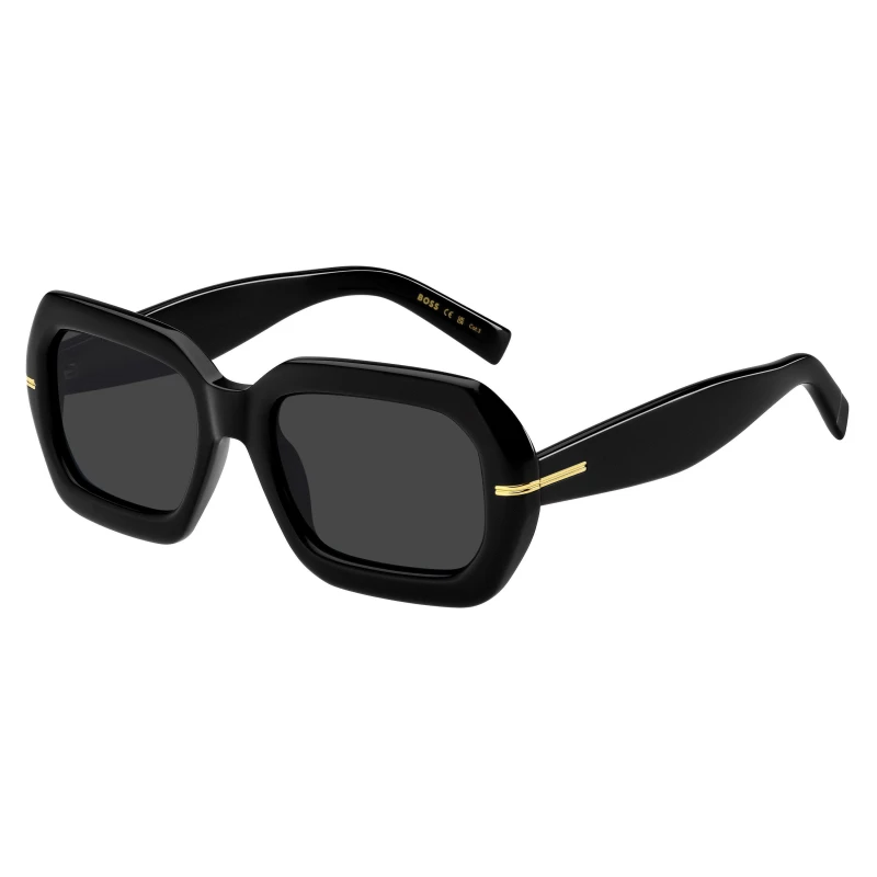 Image of Boss Womens Round Sunglasses Black female 54 cm
