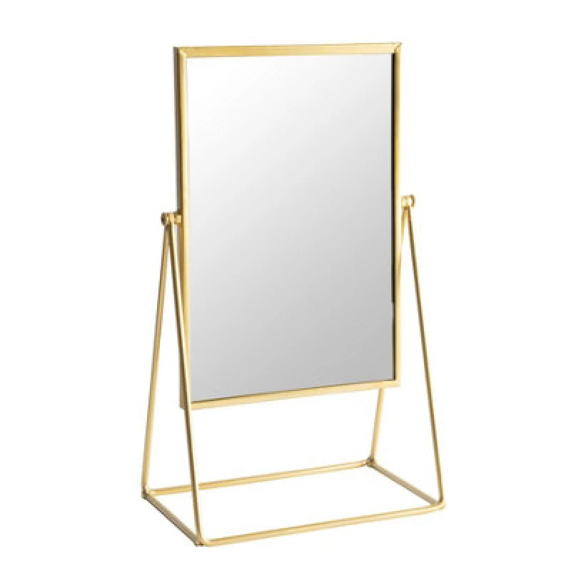 Image of Harbour Housewares 22 x 39cm Rectangle Makeup Mirror Gold