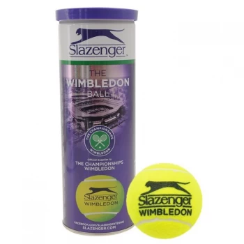 Image of Slazenger Wimbledon 3 Pack Tennis Balls - Yellow