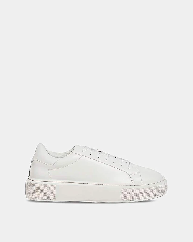 Image of jack & jones Jack & Jones Aspire Cupsole PU Trainer White - JACK & JONES - Size: 10 White Male 10 OQ57404