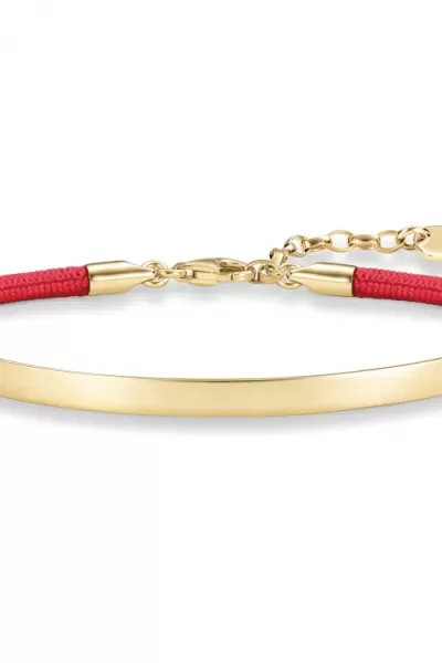 Image of Ladies Thomas Sabo Sterling Silver Love Bridge Bracelet LBA0032-848-10-L19.5V