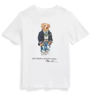Image of Polo Ralph Lauren Boys Bear Logo T-Shirt - White