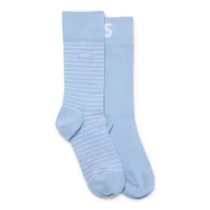 Image of Boss Bodywear 2 Pack Stripe Socks - Blue