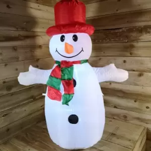 Image of 4ft (120cm) LED Outdoor Christmas Inflatables Snowman Indoor Light Up Decorations