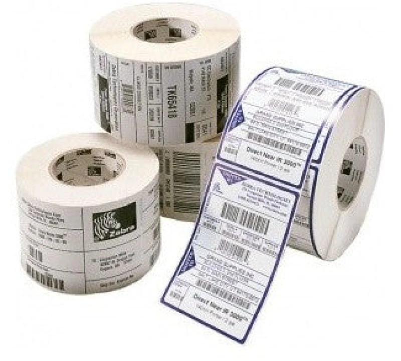 Image of Zebra Z-Ultimate 3000T (3006628) Silver Label Roll 70mm x 32mm - 12 x 2370 Labels (Original)