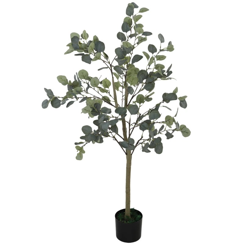Image of HOMCOM HOMCOM 2 Pack Artificial Plants, Faux Silk Eucalyptus Trees - 15 x 15 x 150 cm