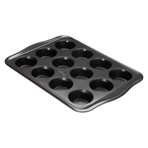Image of Prestige x Disney Bake with Mickey Muffin Tin, 12 Cups Red