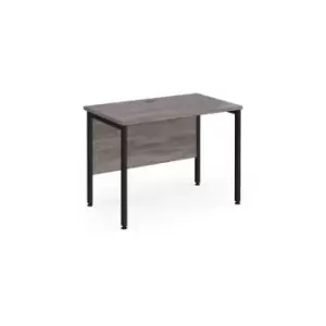 Image of Dams Maestro 25 Straight Desk 1000mm x 600mm - Black H-frame Leg, Beech Top
