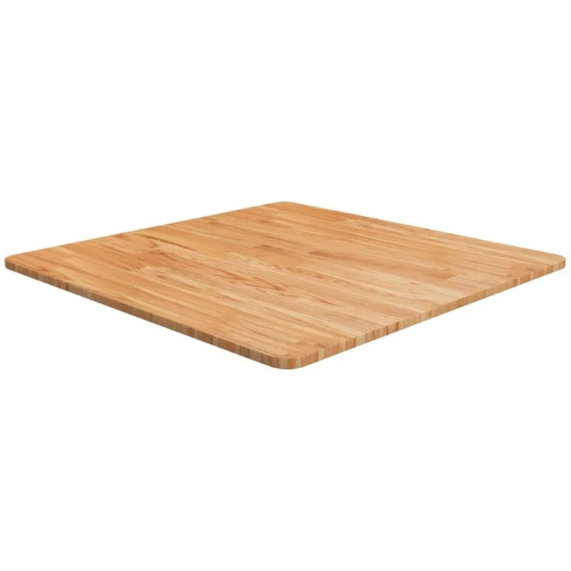 Image of Vidaxl Square Table Top Light Brown 70X70X1.5Cm Treated Solid Wood Oak, Brown 343003