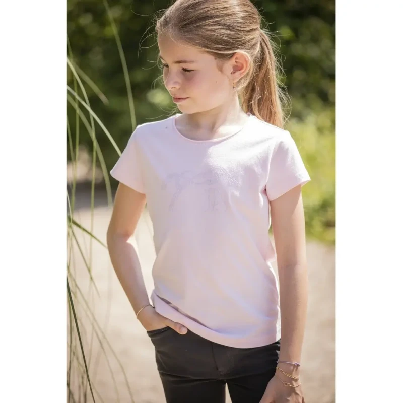 Image of Eden By Penelope Girl's T-Shirt Eden By Penelope Iconic Strass Rose Female 8 ans