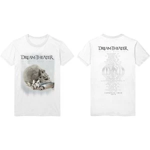 Image of Dream Theatre - Skull Fade Out Unisex Small T-Shirt - White