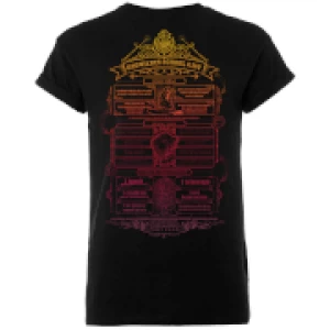 Image of Harry Potter Hogwarts School List Mens Black T-Shirt - M - Black