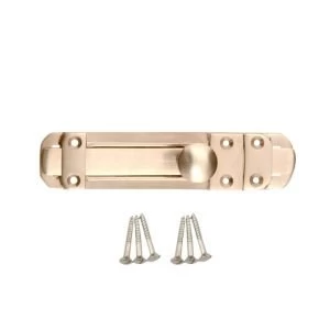 Image of BQ Satin Nickel Effect Brass Slide Bolt L152mm