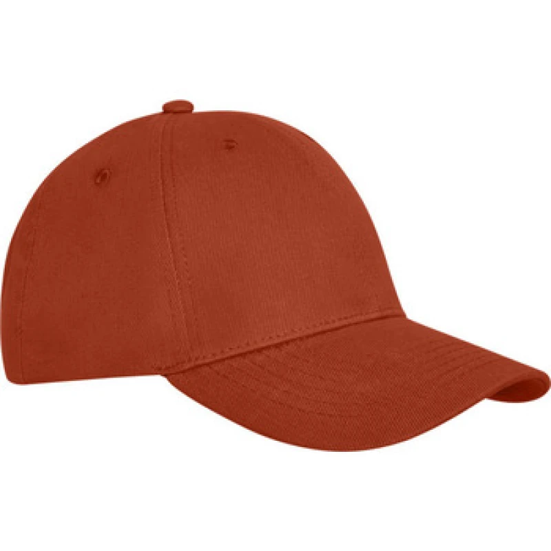Image of Elevate Mens Davis 6 Panel Cap in Burnt Orange Burnt Orange Male One Size