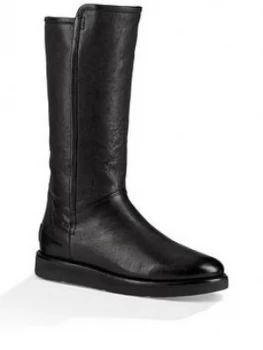 Image of UGG Abree II Leather Boot Black Size 5 Women
