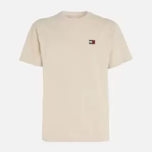 Image of Tommy Jeans Mens Classic Tommy XS Badge T-Shirt - Classic Beige - S