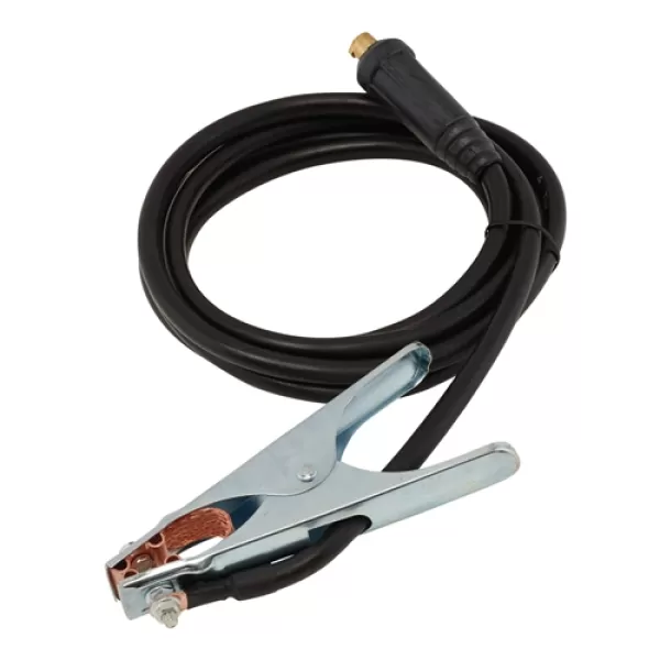 Image of Draper Expert MMA Welding Earth Lead and Clamp with 35/50 Dinse Plug, 3m, 300A
