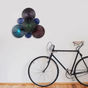 Image of Oblivion Multicolor Decorative Metal Wall Accessory
