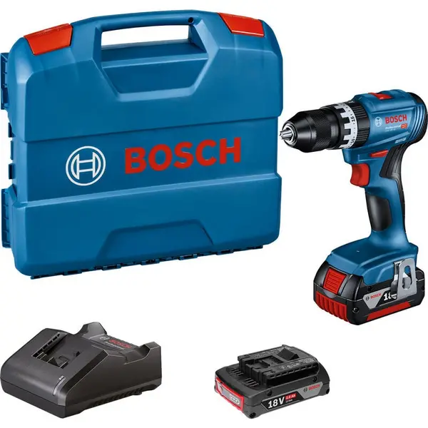 Image of Bosch GSB 18V-45 18v Cordless Brushless Combi Drill 2 x 2ah Li-ion Charger Case