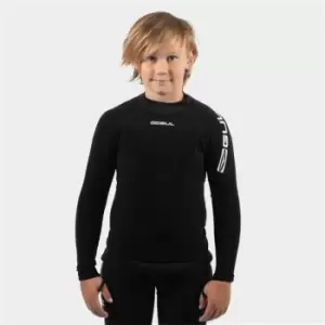 Image of Gul Evotherm Thermal Long Sleeve Flatlock Junior's - Black