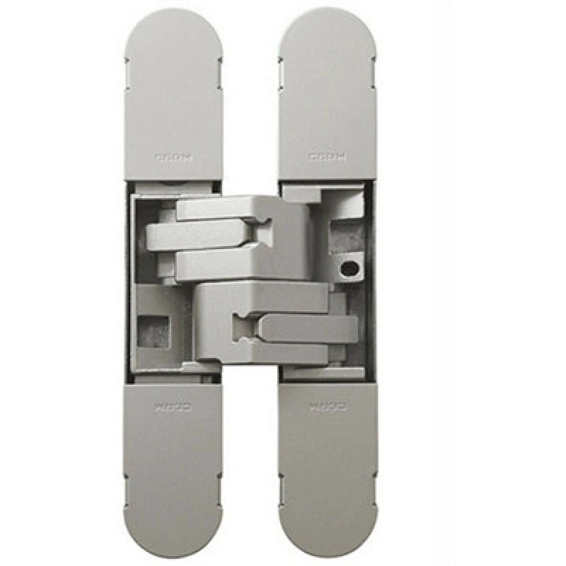 Image of Loops 100 x 22mm Adjustable Medium Duty Concealed Hinge Champagne Internal Door Multi