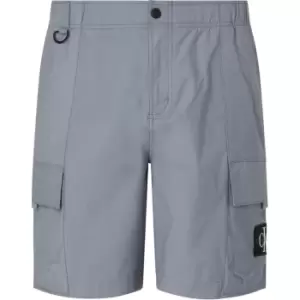 Image of Calvin Klein Jeans Washed Cargo Woven Short - Grey