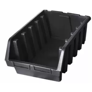Image of Ergo xl+ Box Plastic Parts Storage Stacking 333x500x187mm - Colour Black - Pack of 5