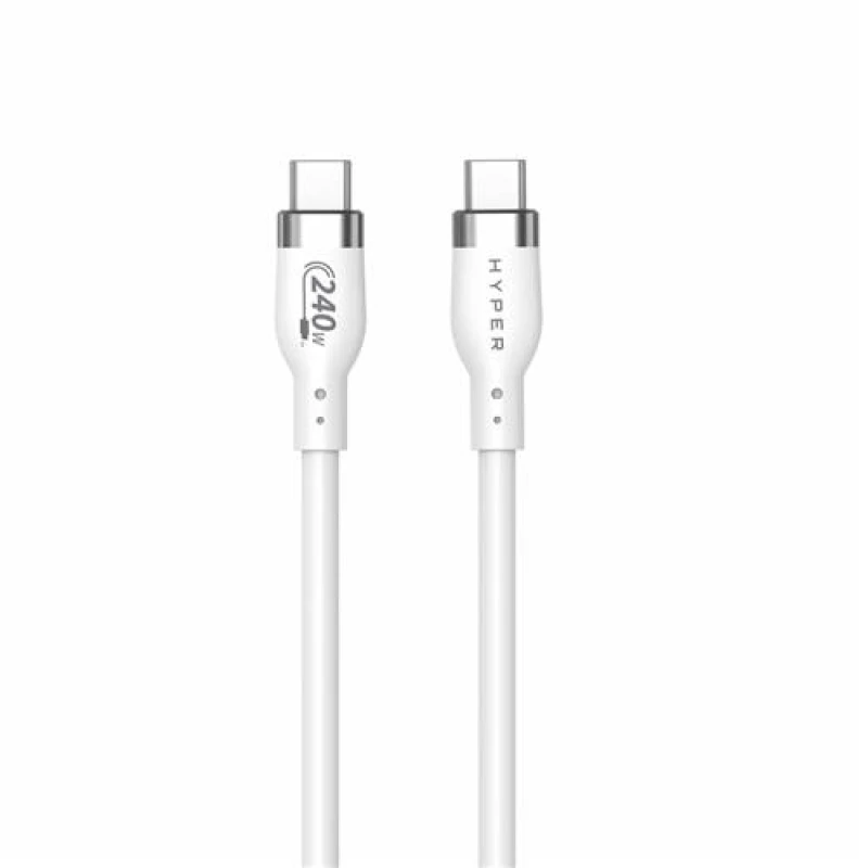 Image of Targus 2M Silicone 240W USB-C Charging Cable - HJ4002WHGL