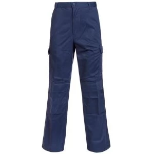 Image of Combat Trousers Polycotton with Pockets 36" Long Navy Blue