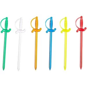 Image of Colourful Sword Picks (Pack Of 50)