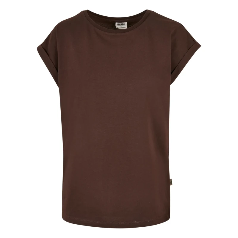 Image of Urban Classics Womens long-shoulder T-Shirt Urban Classics Organic Marron Female L