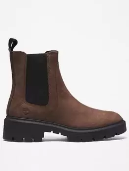 Image of Timberland Timberland Cortina Valley Chelsea Ankle Boots, Brown, Size 7, Women