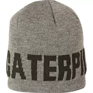 Image of Caterpillar Branded Beanie Cap Grey One Size