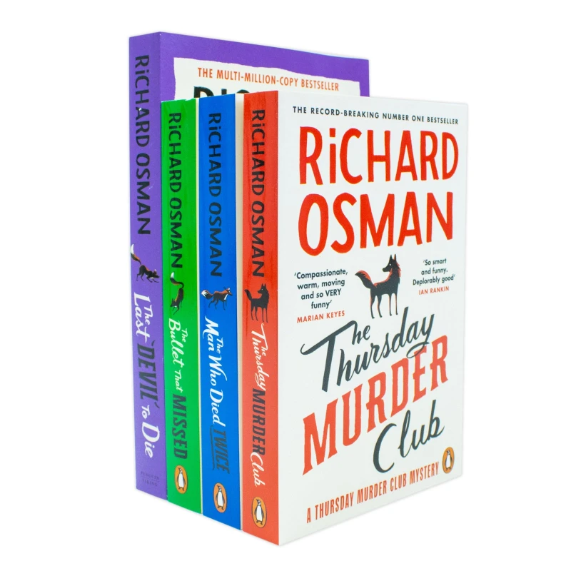 Image of The Thursday Murder Club Series 4 Collection By Richard Osman For Fans Of Cozy Mysteries Richard Osman Books