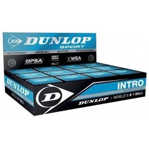 Image of Dunlop Intro Squash Balls 1 Ball Box 12