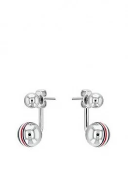 Image of Tommy Hilfiger stainless steel orb earrings, One Colour, Women