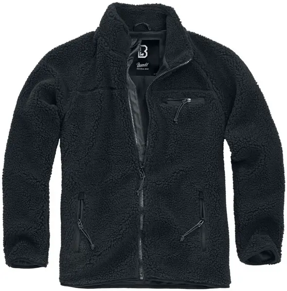 Image of Brandit Teddy Fleece Jacket Between-seasons Jacket Black M Men