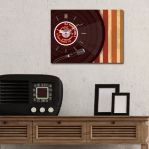 Image of 3040CS-92 Multicolor Decorative Canvas Wall Clock